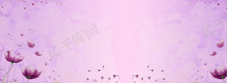 紫色创意植物花朵装饰背景