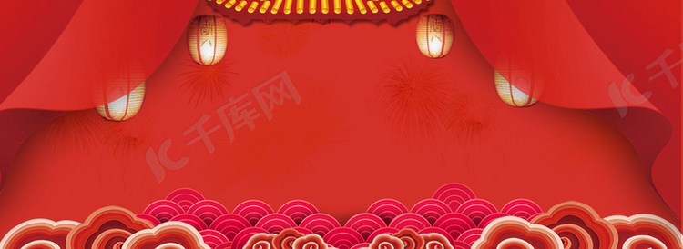 传统中国风春节主题海报