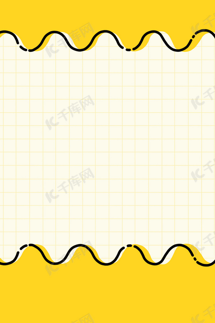 黄色简约线条几何格子背景