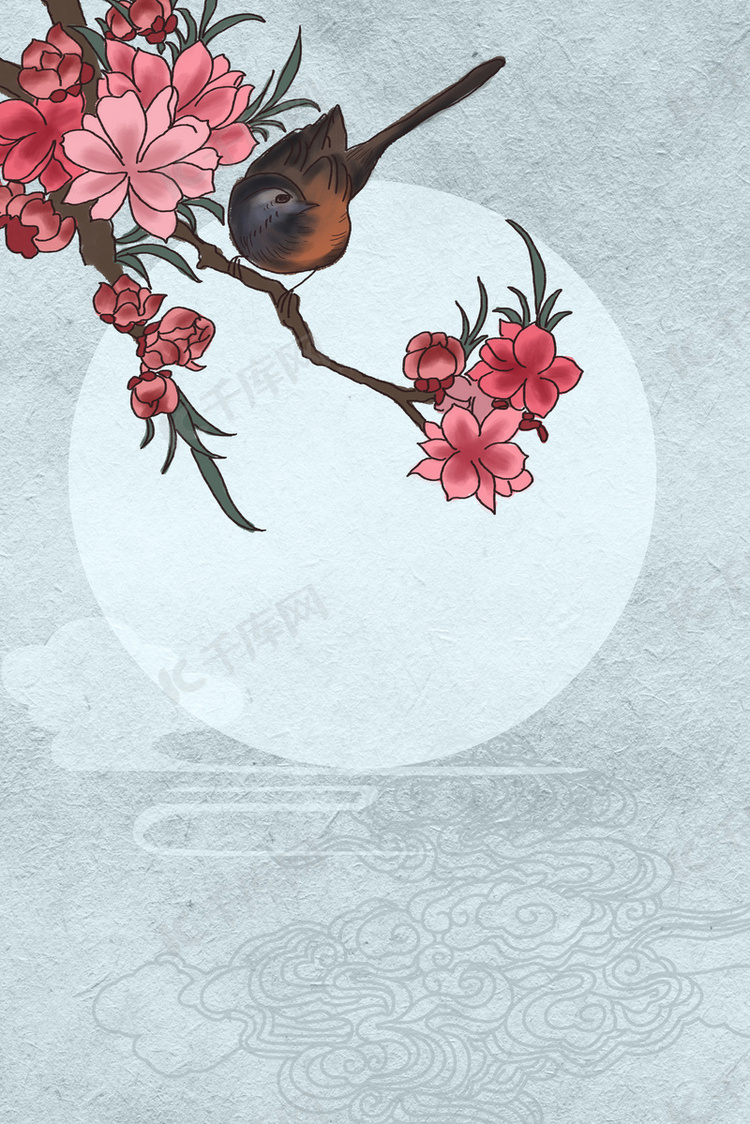 工笔画古典花卉古风中式中国风背