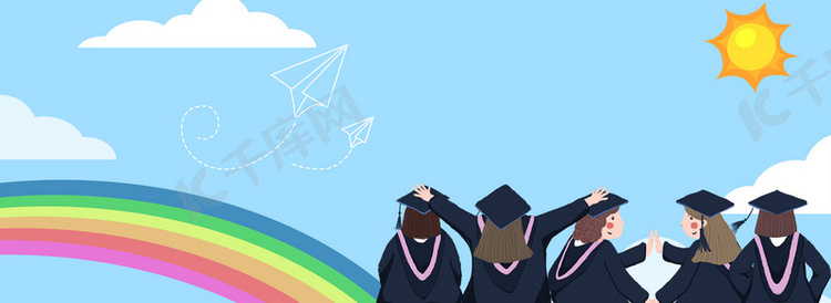 毕业季海报背景banner