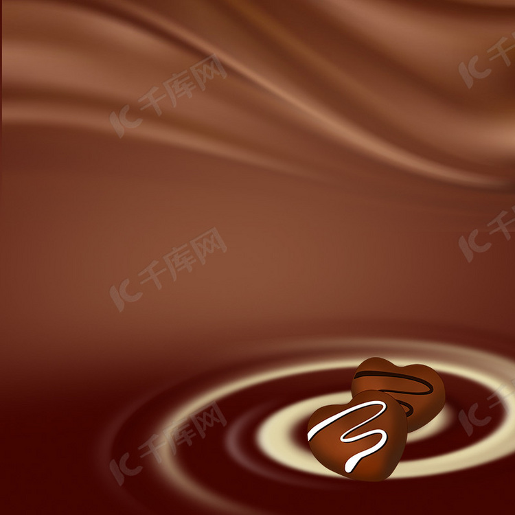 巧克力食品PSD分层主图背景素材