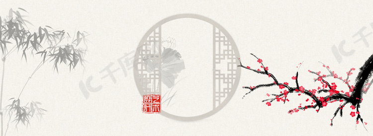 中式古风实木家具淘宝首页海报模