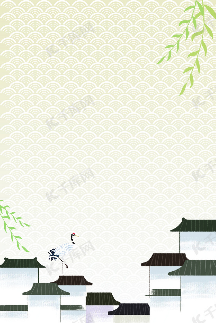纹理底纹中国风中式地产海报背景