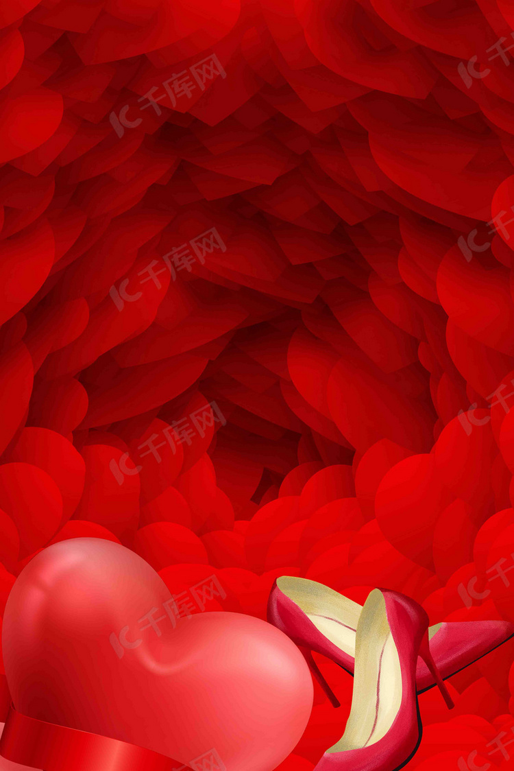 浪漫玫瑰黑色情人节海报背景素材