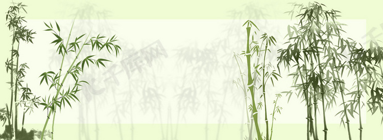 清新淡绿色的竹子背景