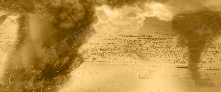 游戏大气沙漠战场背景海报
