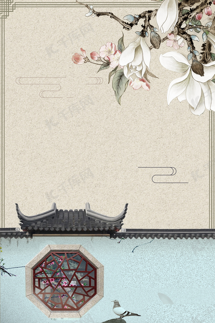 宫廷质感中国风复古平面设计海报