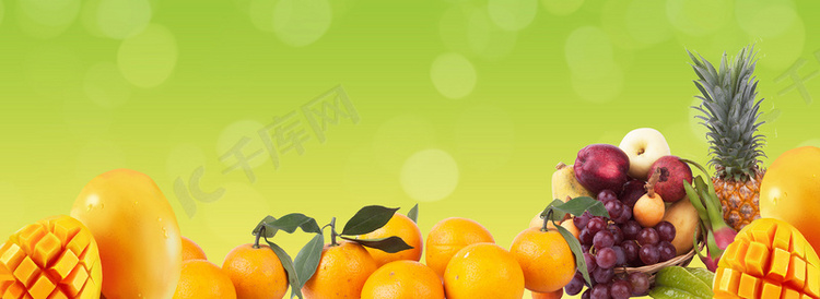 商超新鲜水果活动海报背景模板