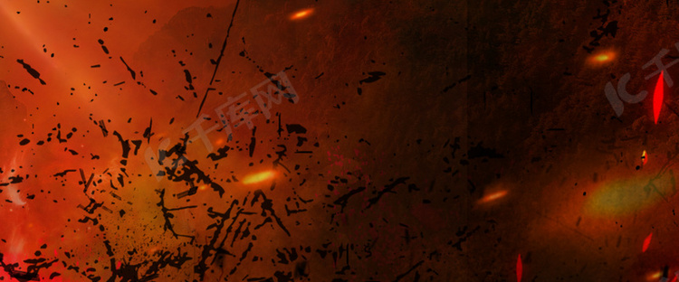 简约大气游戏爆炸火焰PK背景