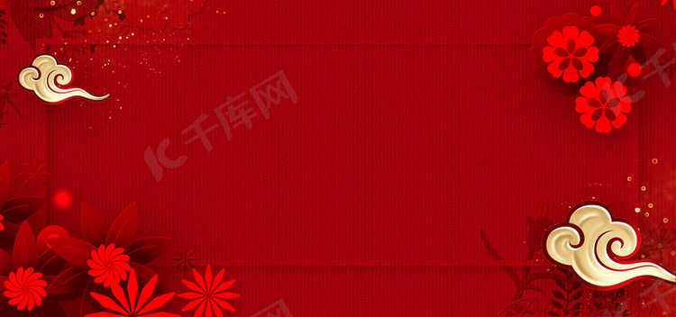 恭贺新春文艺古典红色banner