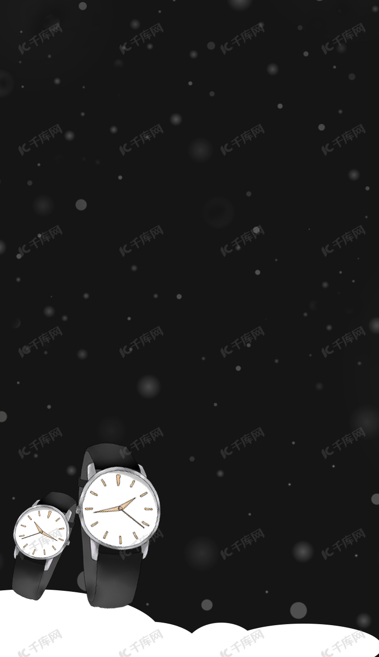 冬日节气手表背景