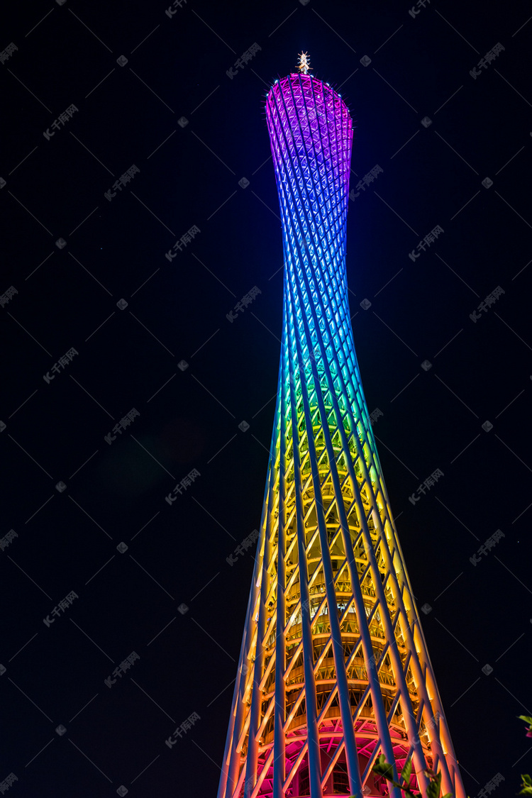 夜晚的广州塔摄影图登录搜索办公ppt视频音频3d素材库模板库图片库