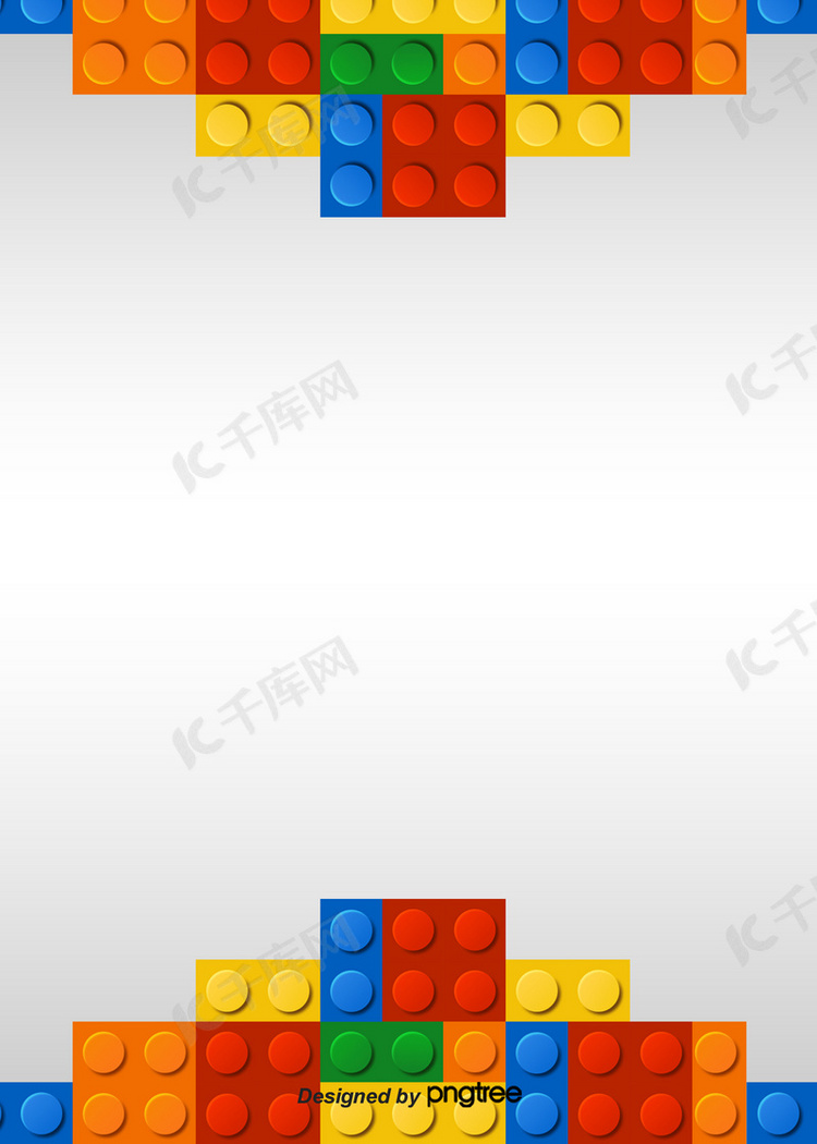 3d乐高拼图彩色玩具积木背景