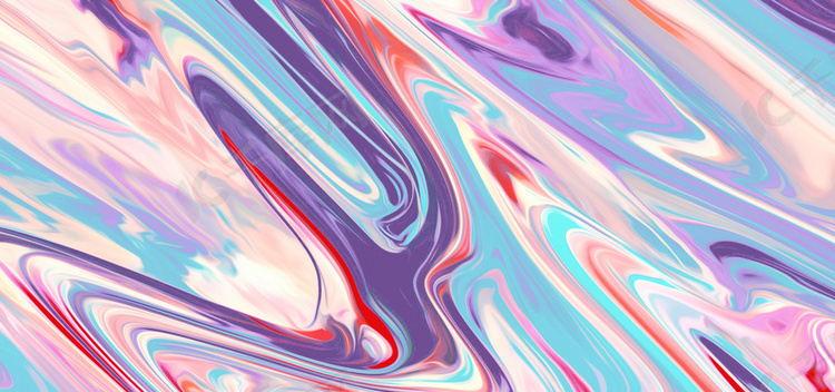 流体底纹油画简约清新