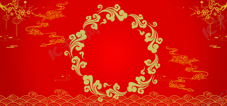 中国传统祥云背景图