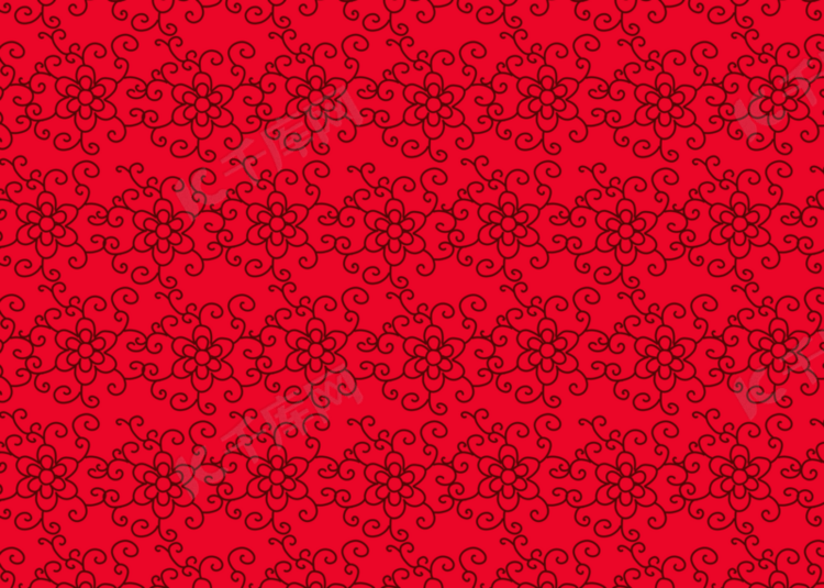 红色简单花朵纹理背景