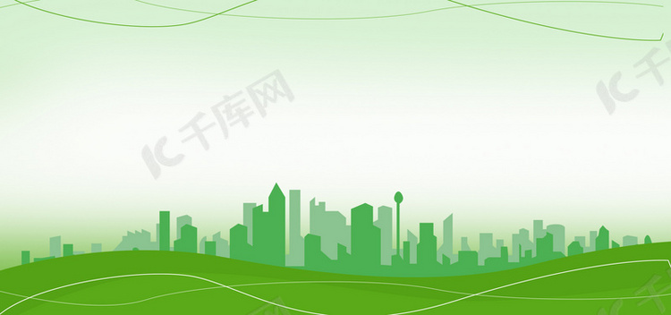 绿色科技城市背景