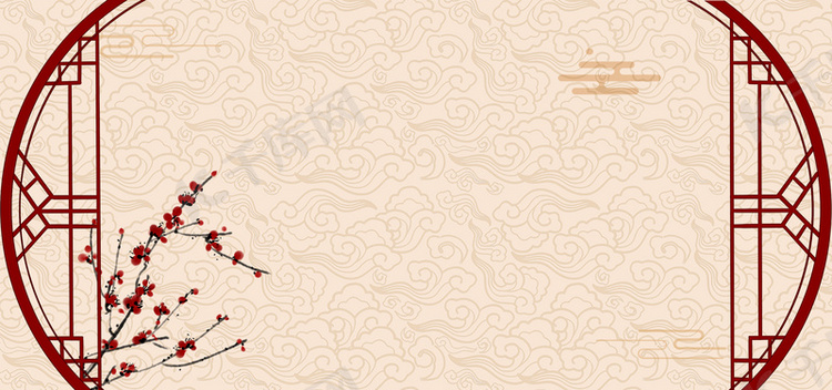 古典中国风边框背景