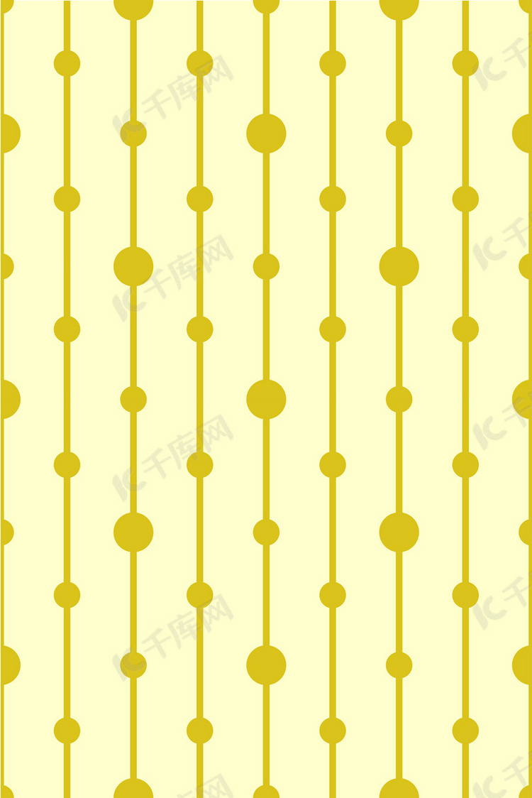 黄色时尚波点底纹海报背景