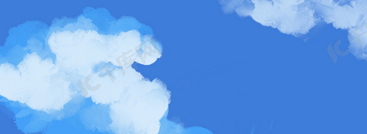 蓝天天空自然云朵背景图