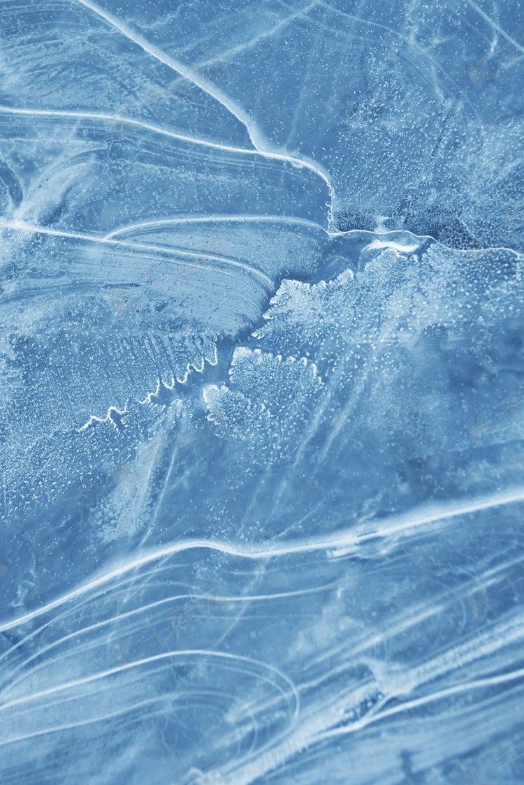 简约浅蓝色调质感纹理冰面