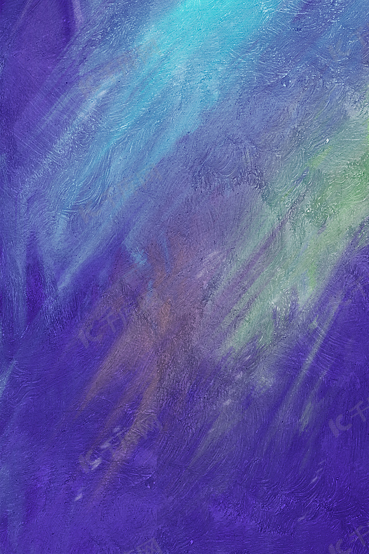油画颜料纹理蓝紫色质感背景