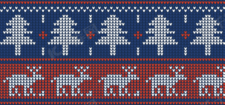 圣诞节针织格子背景图片