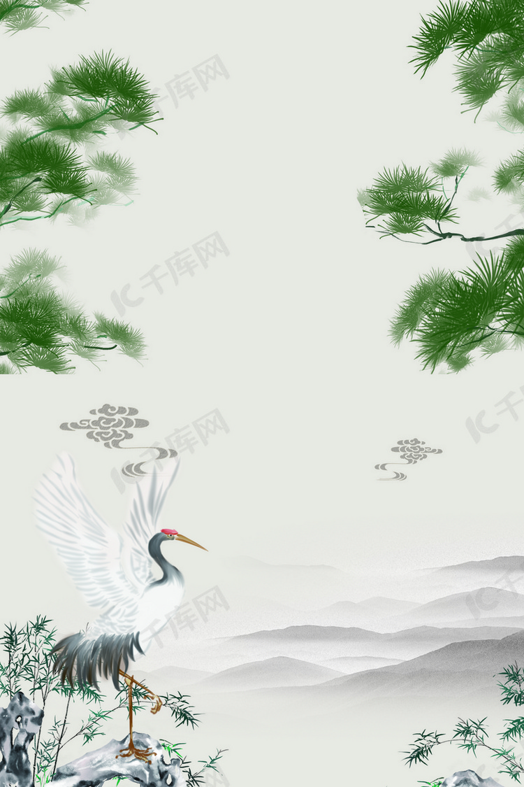 九月九重阳节中国风海报背景