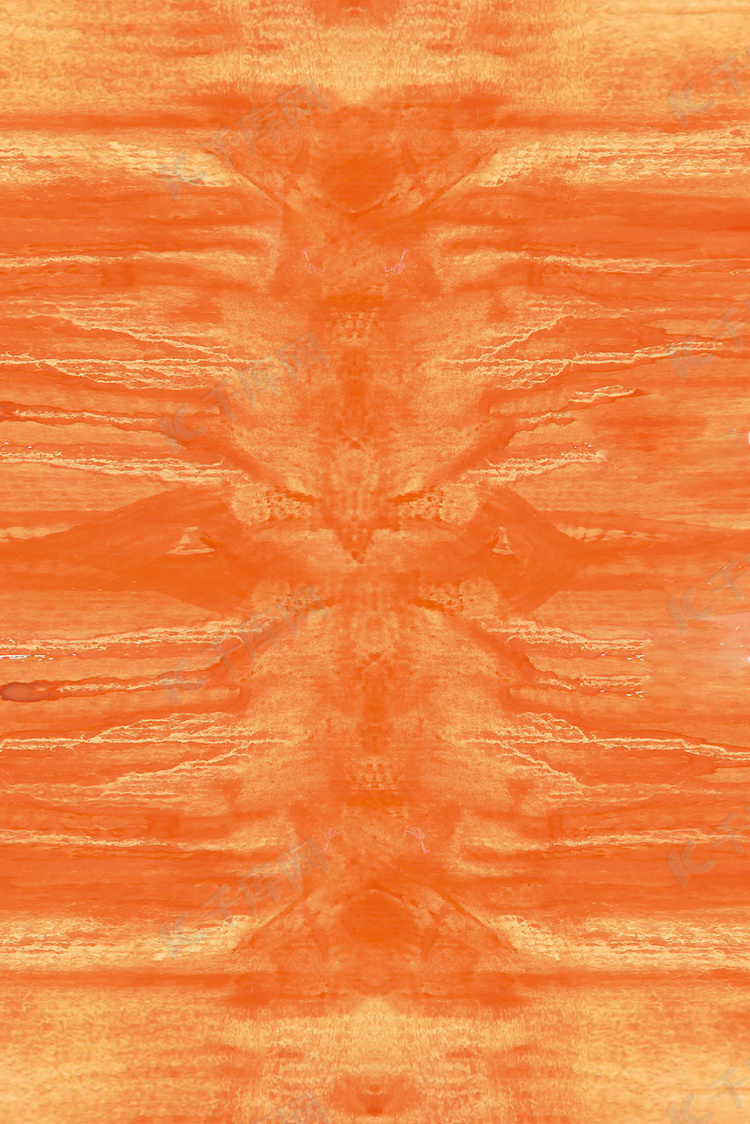 橙色纹理水彩底纹背景