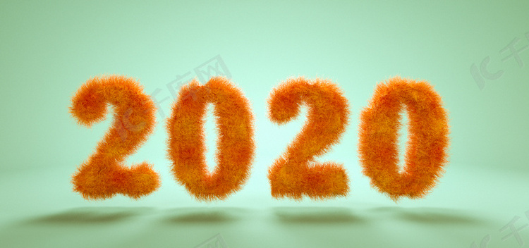 C4D创意毛发2020背景