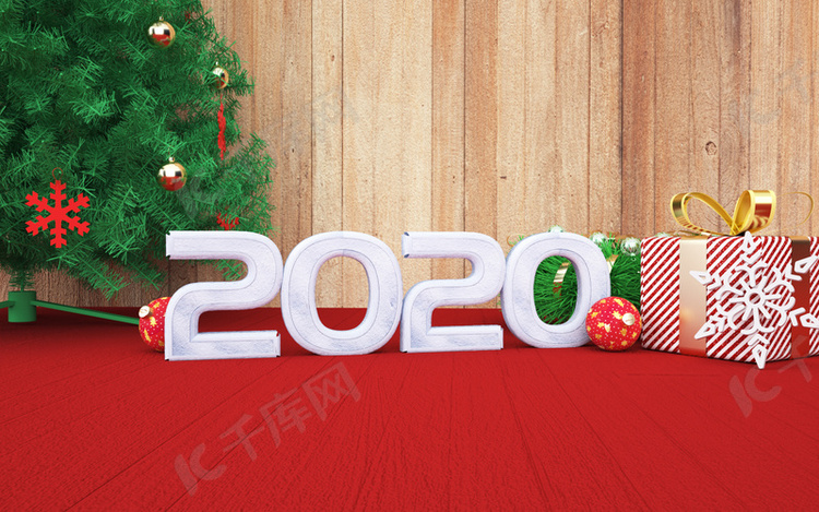 c4d圣诞节文字2020