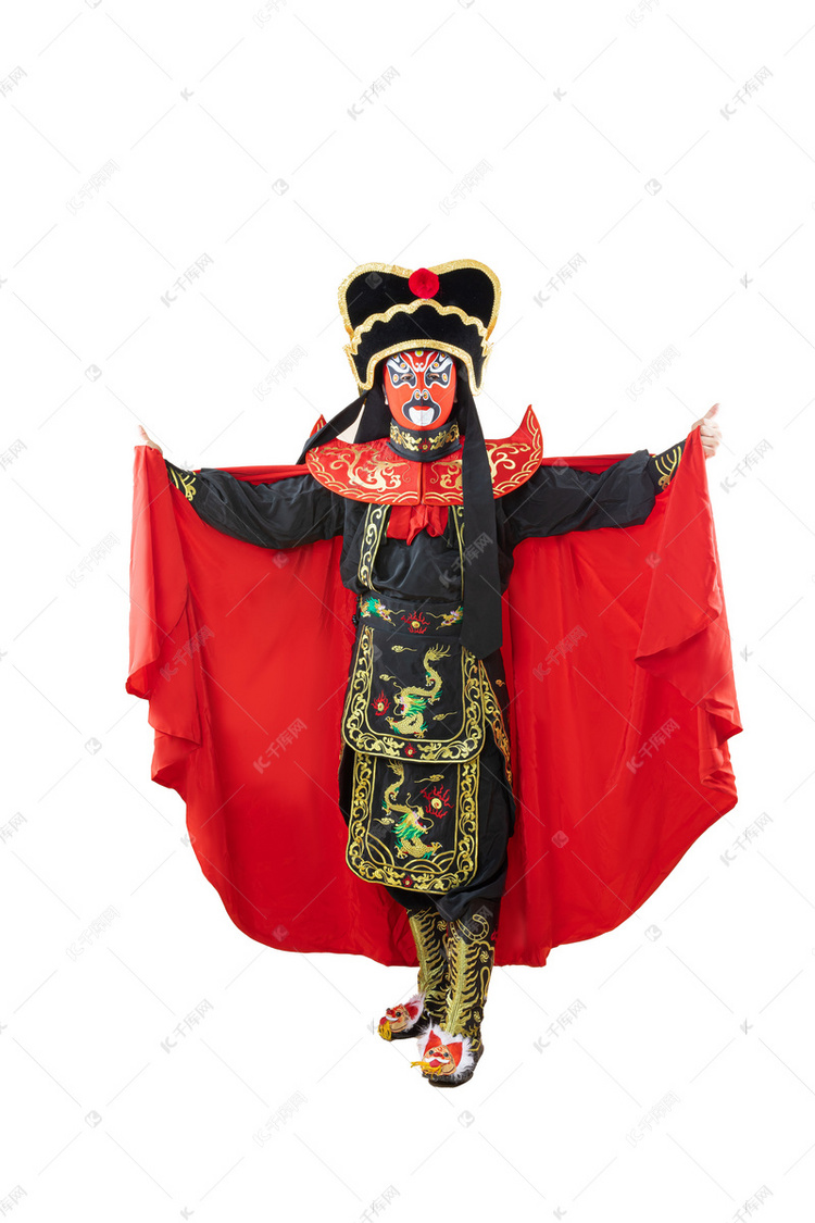变脸国粹文化白天变脸艺人室内变脸表演摄影图配图高清摄影大图-千库