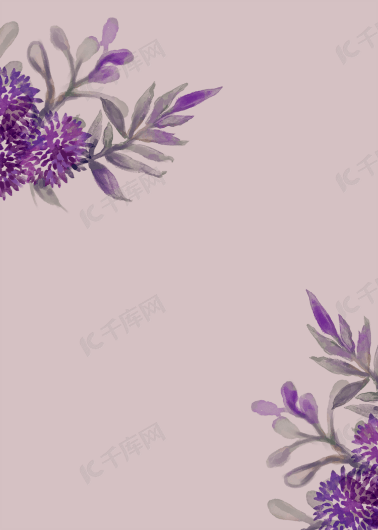 紫色质感花卉背景