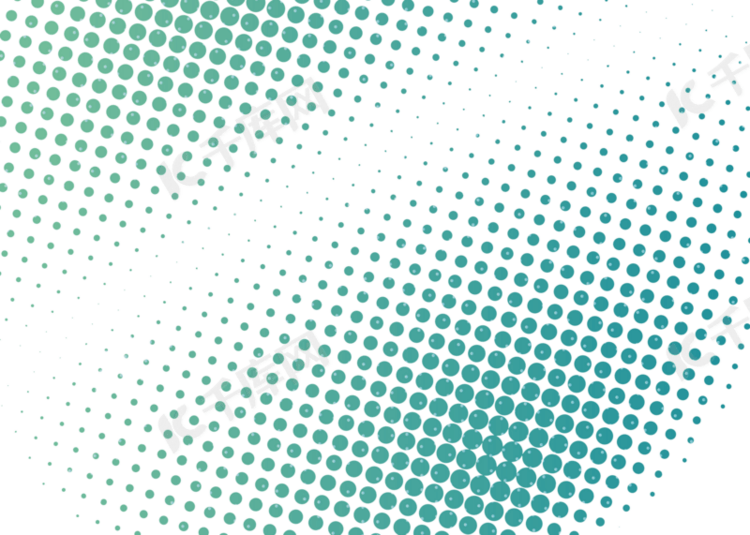 抽象半色调绿色波点圆形图案