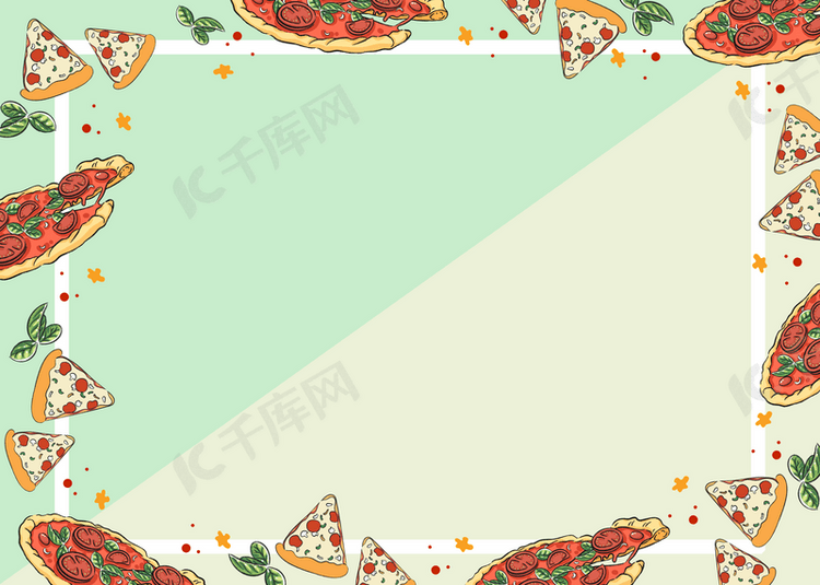 披萨美食美味简约背景
