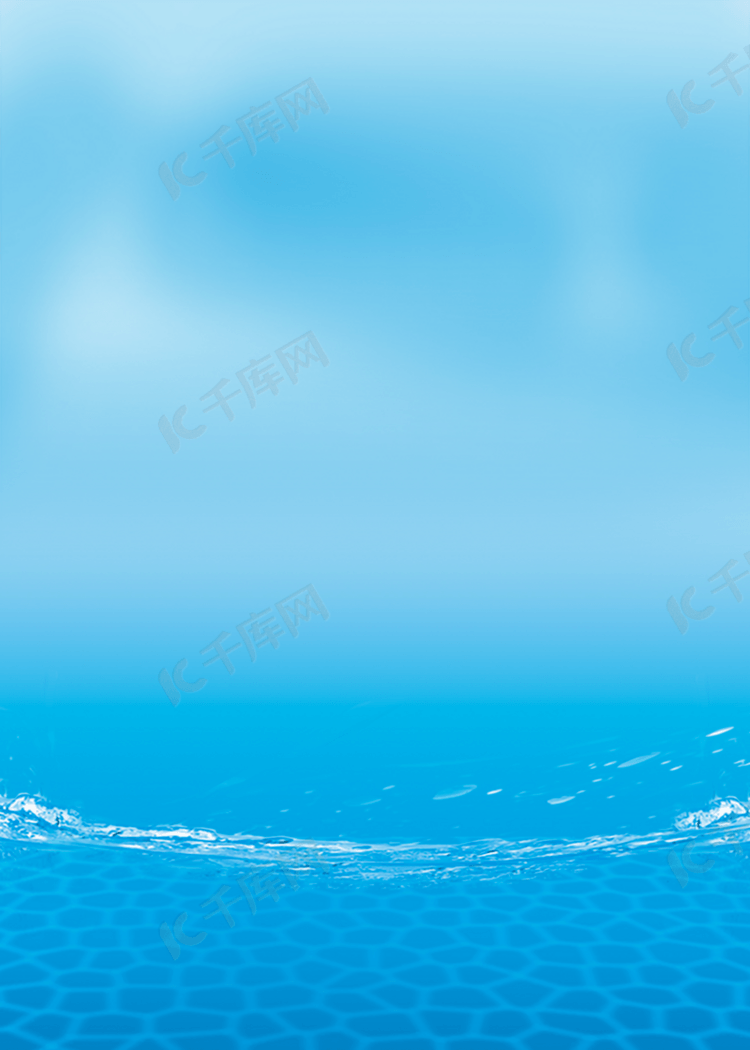 蓝色海浪水波纹背景