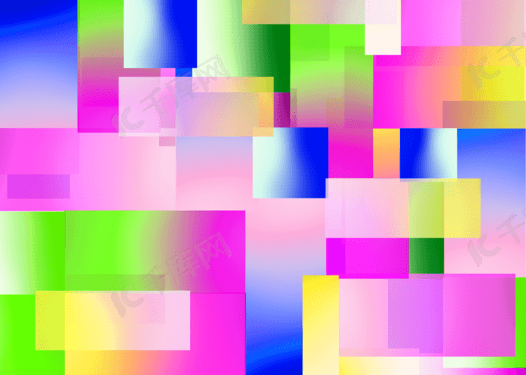 多彩抽象矩形网格背景