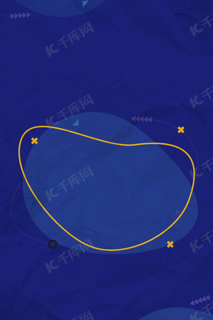 克莱因蓝几何线条蓝色大气