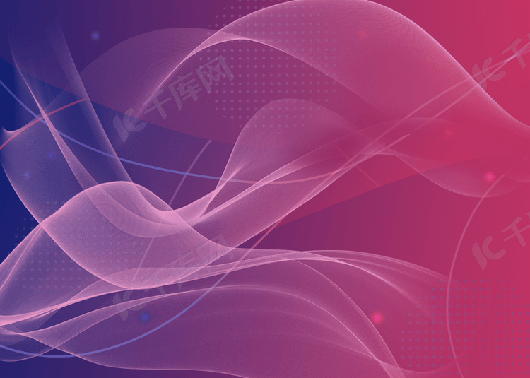 紫色抽象曲线波浪背景