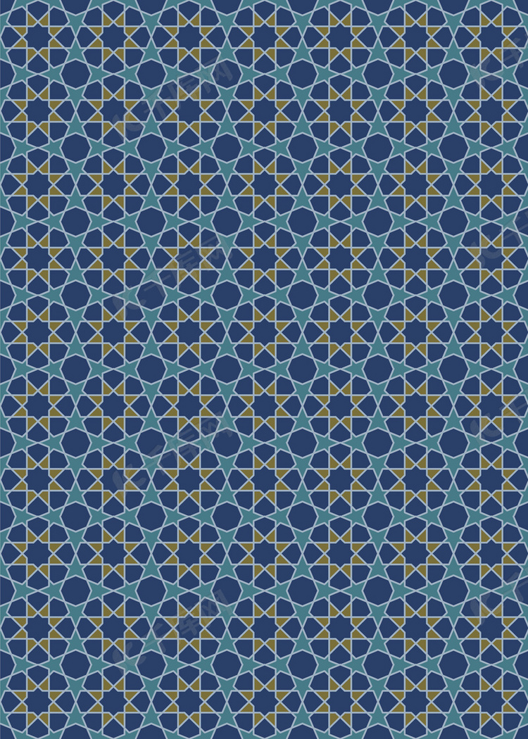 几何蓝色半色调瓷砖背景