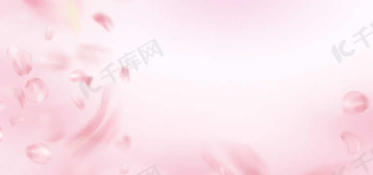 淡粉色抽象花瓣运动光效背景