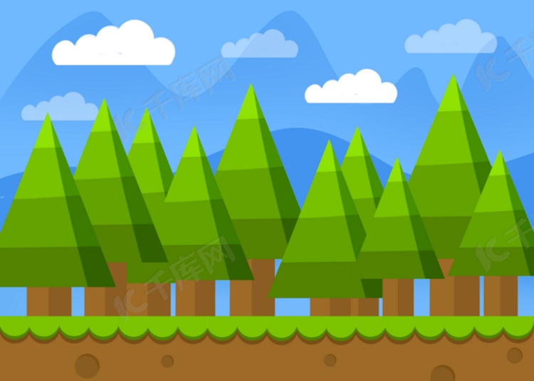 森林户外环境游戏背景