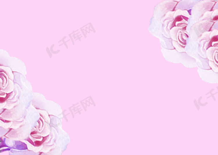 粉色干净质感花卉背景