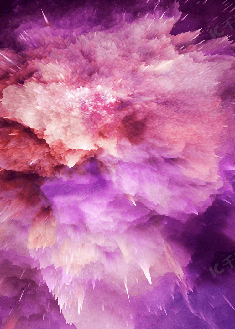 紫色爆炸喷墨抽象背景