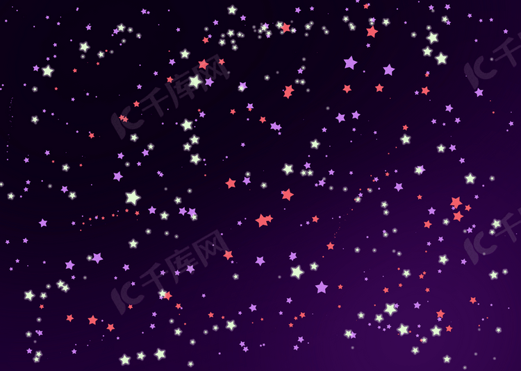 紫色闪亮星星流动背景