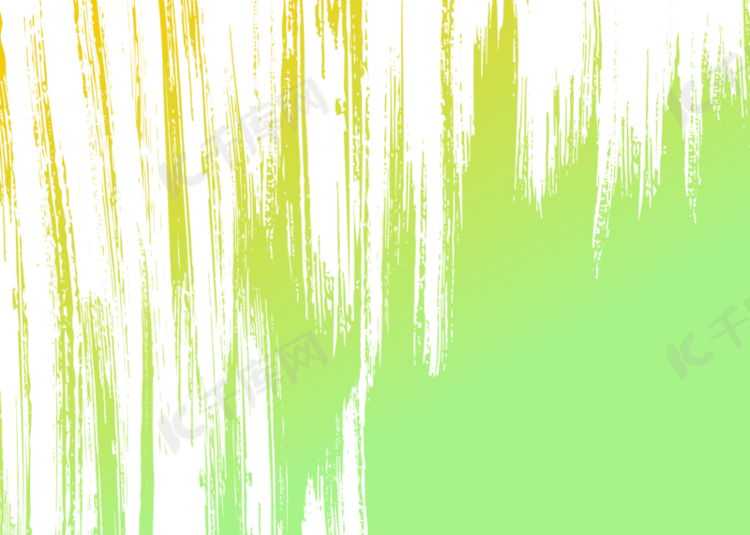 黄绿色抽象涂鸦笔刷涂抹背景