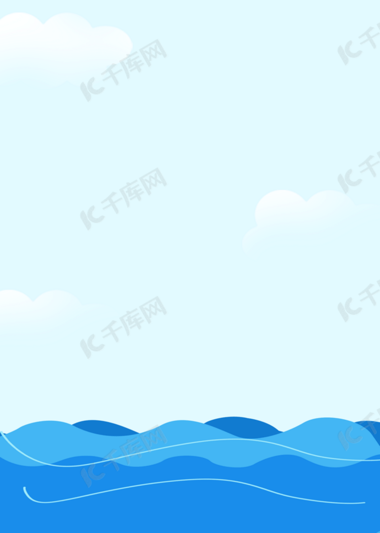 蓝色海洋质感背景