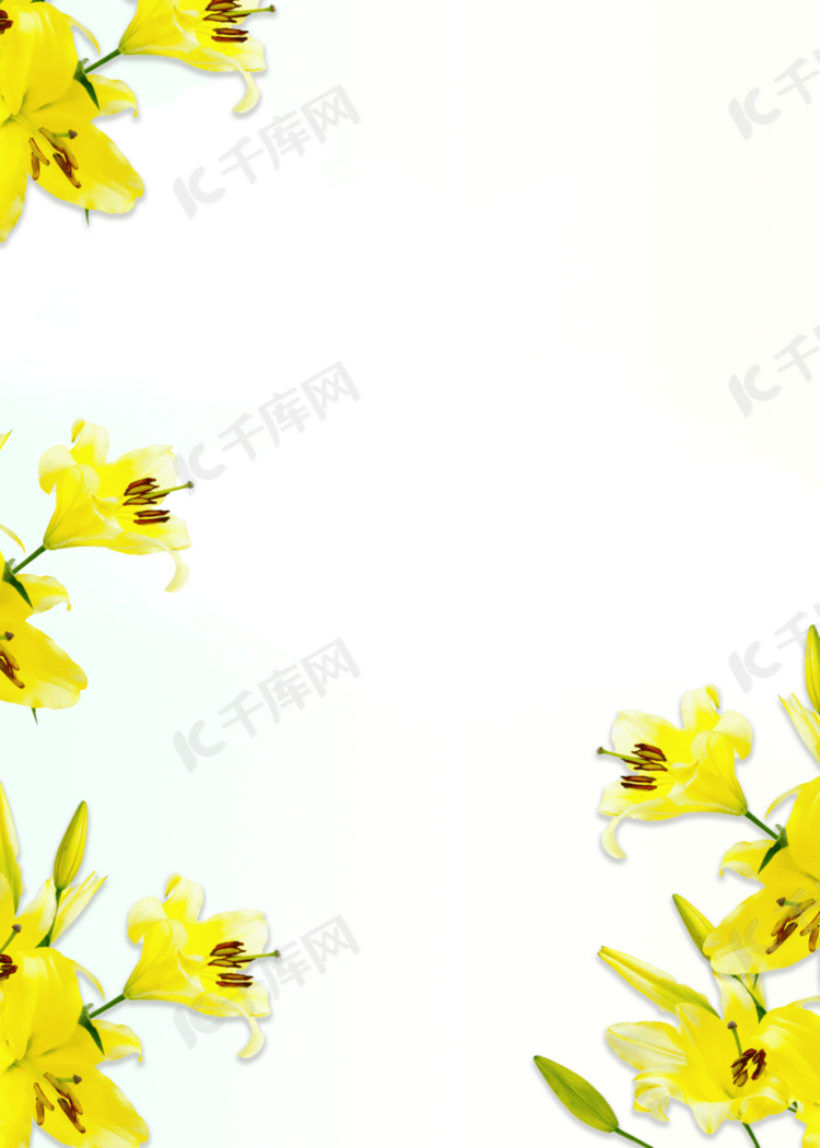 黄色花卉质感背景
