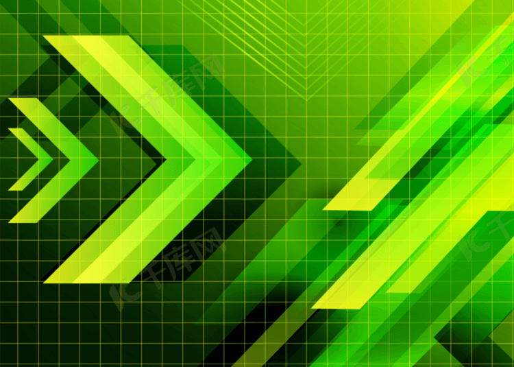 绿色抽象网格背景